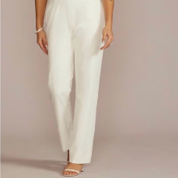 Strapless Beaded Floral Applique Bodice Jumpsuit - DB Studios - Picture 3 of 5